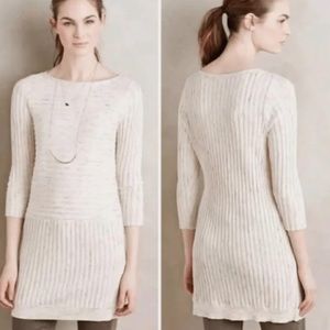 Anthropologie Cream Tunic Top